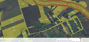 3 terenuri intravilane 0,901 ha + Livadă 0,72 ha   Teghea, jud. Satu Mare - imagine 3