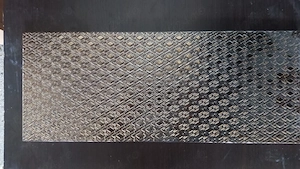 Placă decorativă ceramică aurie 20 X 50 cm