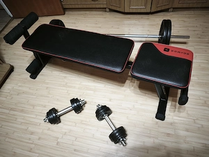 Bancă pliabilă și înclinabilă fitness bodybuilding Domyos