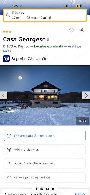 Cazare zona linistita Rasnov