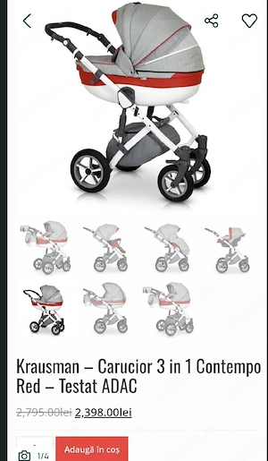 Vand Cărucior 3in 1 Krausman - imagine 2