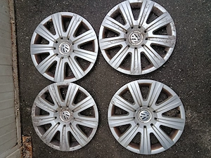 Capace jante tabla originale vw, audi pe 16 toli  - imagine 3