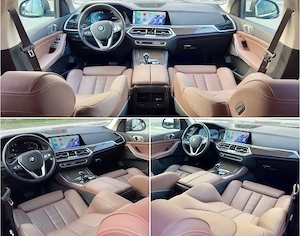 BMW X5 xDrive25d 231Cp ACC Camere 360 Cockpit Piele maro Ambientale Scaune momorii Volan electric - imagine 6