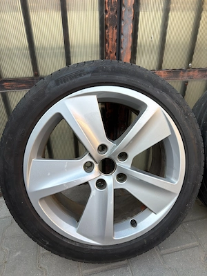 Jante aliaj R17 5 x 112/anvelope vara Skoda Superb/Octavia Mk 3/VW Golf 7/Seat Leon Mk 3 5F - imagine 2