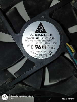 Ventilator PC Delta Electronics 4pin  - imagine 3