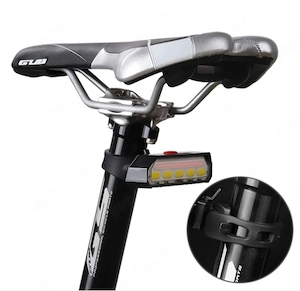 Stop semnalizare wirelees GUB impermeabil usb bicicleta cursiera mtb semnal - imagine 5