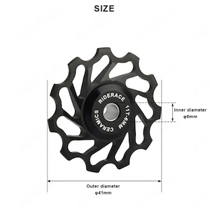 Rotita schimbator spate 11 T rulmenți ceramica bicicleta pinion foaie - imagine 3