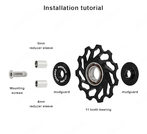 Rotita schimbator spate 11 T rulmenți ceramica bicicleta pinion foaie - imagine 5