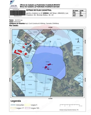 10.51 Euro + TVA / mp: Teren Bran Predelut, 24.253 mp, intravilan - imagine 20