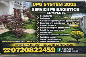   Preturi incepand de la 1 euro mp   Servicii peisagistice