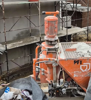 Pft G5 E . Pompa tencuială mecanizată. 