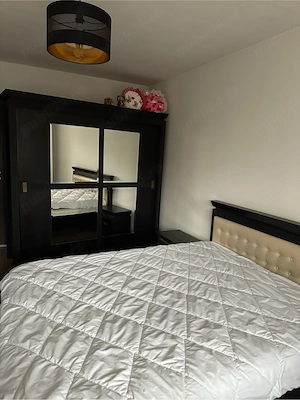 Mobila dormitor Lems maro inchis complet