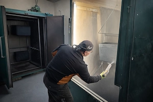 Vopsire in camp electrostatic si Sablare