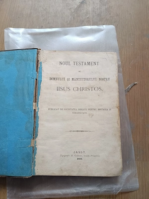 Noul testament ediție 1871 Iași 