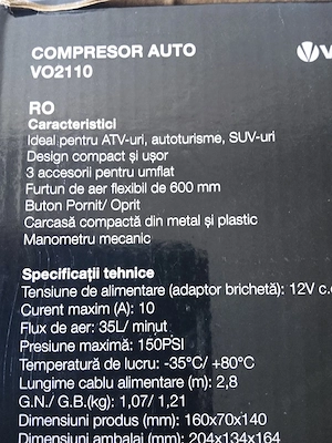 Compresor auto Vortex  - imagine 4