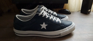 Converse One Star Perforated, Piele, Navy, Masura 43 28 cm, Ca noi