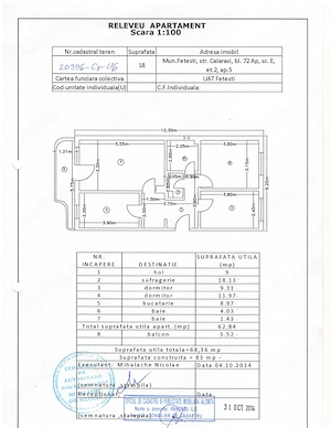 Apartament 3 camere decomandat - imagine 2