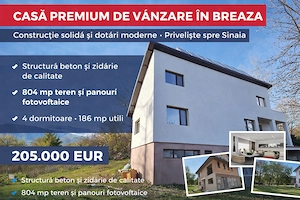 Casa Breaza construita ca la carte , acces facil , panorama deosebita