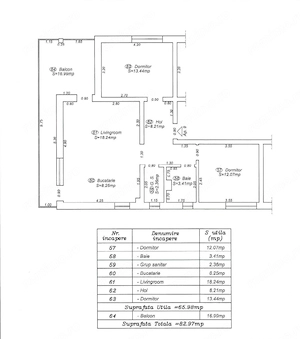 Apartament cu 3 camere - imagine 4