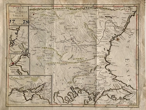 Hartă veche Dacia din anul 1778 - Document original