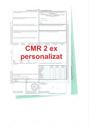 CMR-uri transport intern si international - Scrisoare de transport - Tipizat
