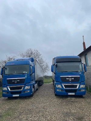 Vand două ansambluri man tgx cu schmitz. 