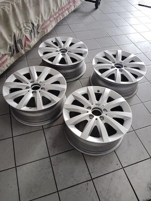 set 4 roti  jante originale aliaj cu anvelope allsezon Bridgestone - imagine 2