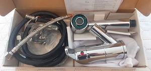 *Baterie inox-Mixomat Austria cu dus extractibil