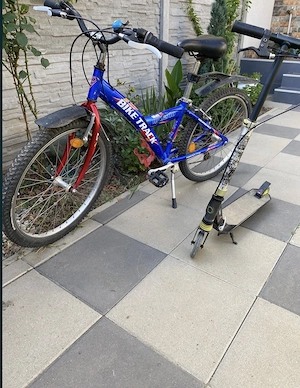 Bicicleta + trotineta copii 7-12 ani
