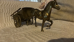 Vagonet de bronz sau căruță victoriana - imagine 2