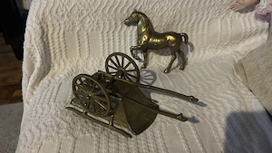 Vagonet de bronz sau căruță victoriana - imagine 3