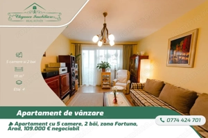 Apartament  cu 5 camere, zona Fortuna ,Arad