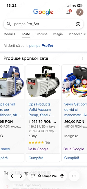 vand sau schimb pompa vid 