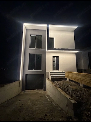 casa individuala moderna D+P+1 cu garaj la demisol  - imagine 4