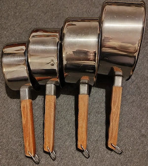 Set oale-tigăi-vase din inox cu baza din cupru - imagine 5