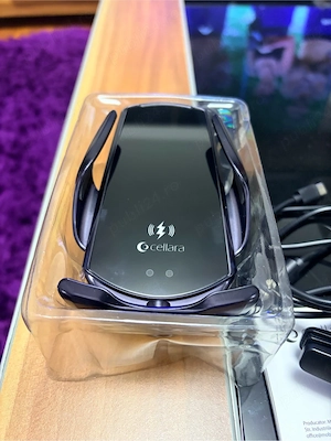 suport auto de telefon wireless cu senzor