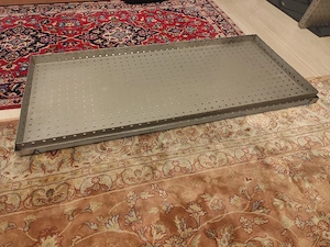 Tava inox cu gauri ,noua 1135 x 500 x 45 mm și tăviță scurgere - imagine 2