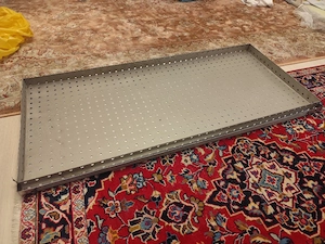 Tava inox cu gauri ,noua 1135 x 500 x 45 mm și tăviță scurgere - imagine 3