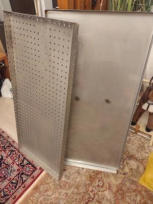 Tava inox cu gauri ,noua 1135 x 500 x 45 mm și tăviță scurgere - imagine 4