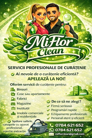 Servicii de curățenie profesională!
