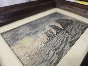 Imagine vintage "Peisaj marin", ramă din lemn masiv