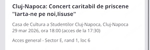 1 bilet la Concert caritabil de pricesne   Iarta-ne pe noi, Isuse 