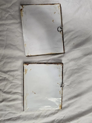 Set acuarele "Peisaje rustice" cu rame vechi din lemn ornat