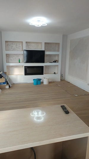 Tencuieli mecanizate pe baza de nisip, glet, interior la cheie