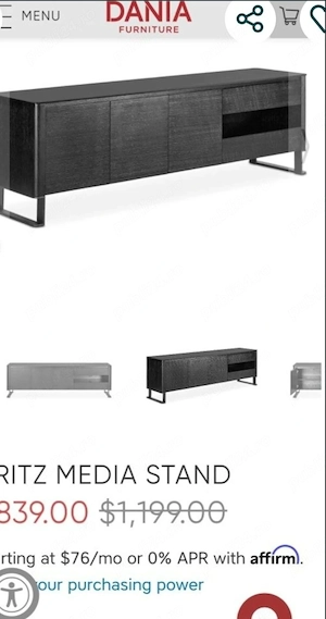Comoda TV din MDF cu blat de sticlă 200 cm - imagine 5