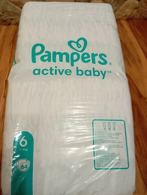 pampers nr 6  64 buc