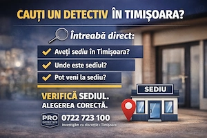 Pro Detective Agency Detectivi particulari Timisoara 