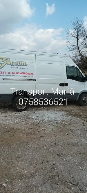 Ofer servicii de transport marfă și mutări mobilier 
