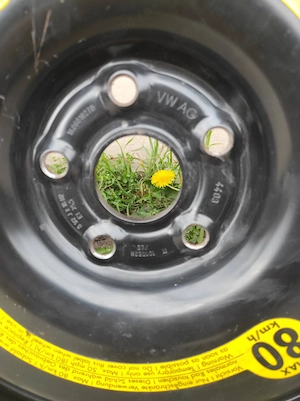 roata rezerva ingusta vw 5x112 pe 18 - imagine 2