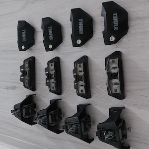 Set 4 picioare de prindere THULE pentru barele transversale Thule EVO TH710700, pentru auto cu punct - imagine 7